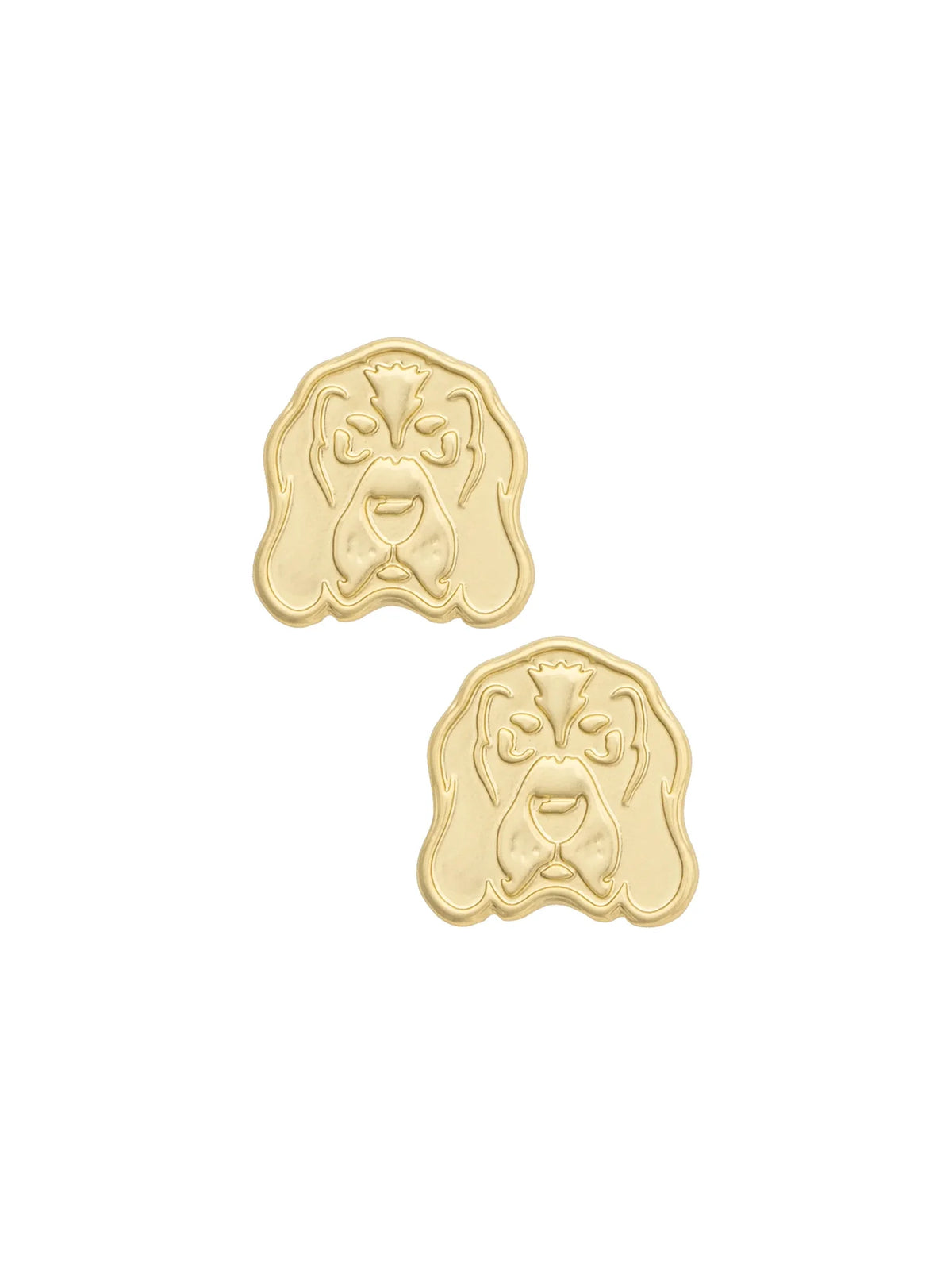 Canvas Tennessee Vols 24K Stamped Smokey Mascot Logo Stud Earrings