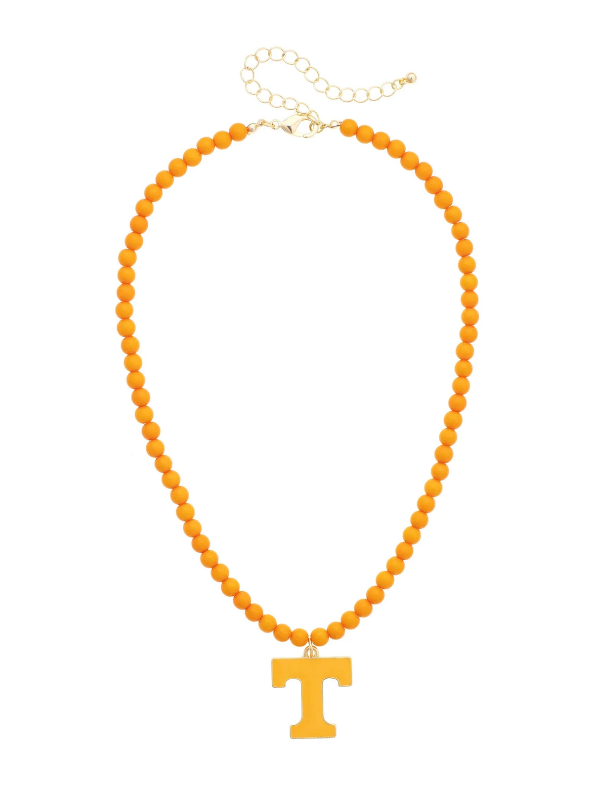 Tennessee Vols Beaded Logo Pendant Necklace