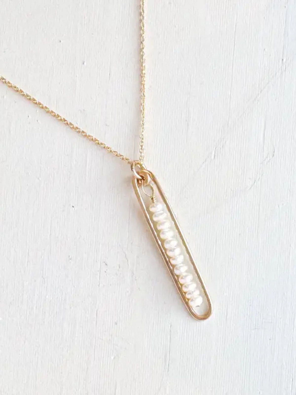18" Lyric Necklace with Pearls