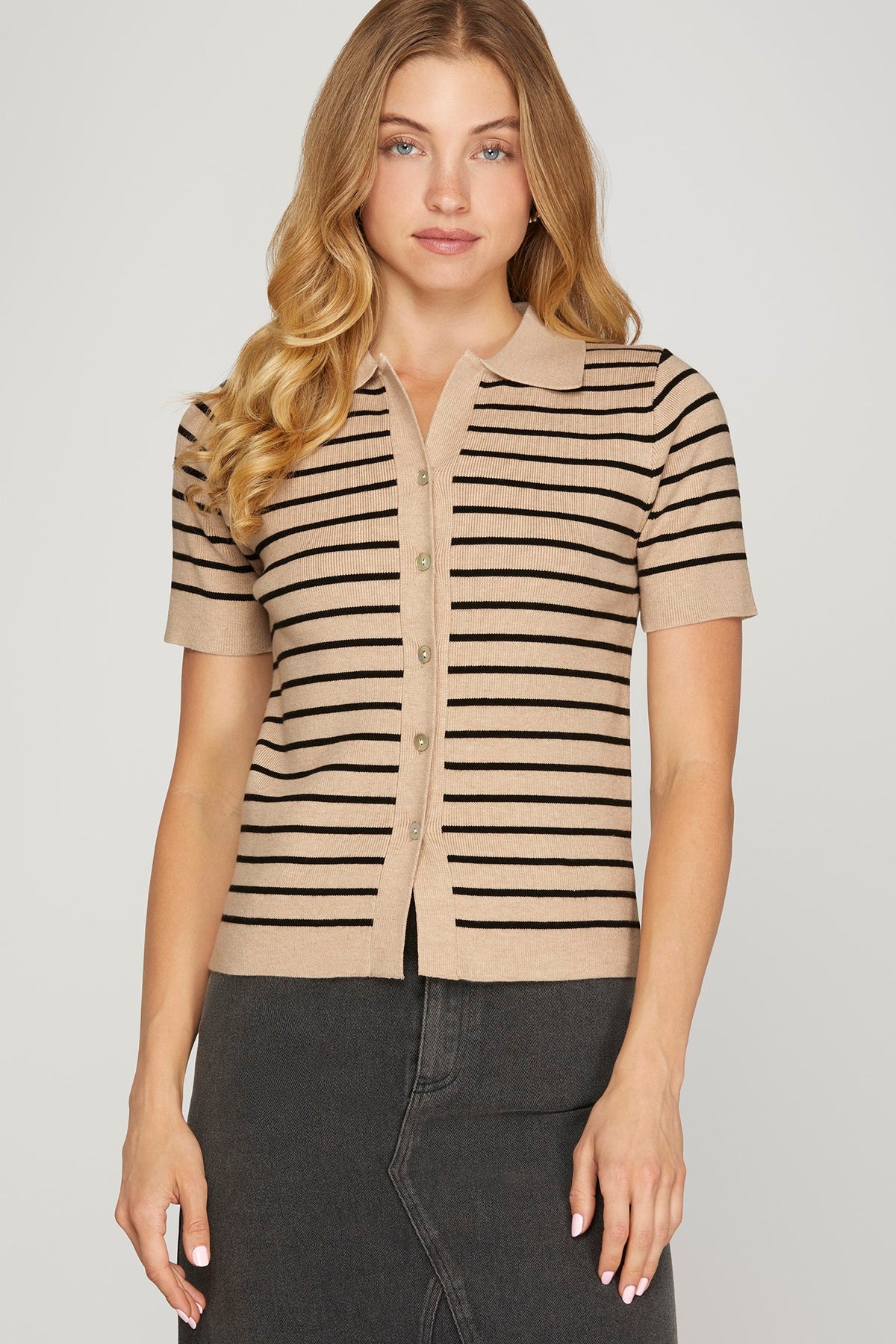 Autumn Breeze Striped Cardigan