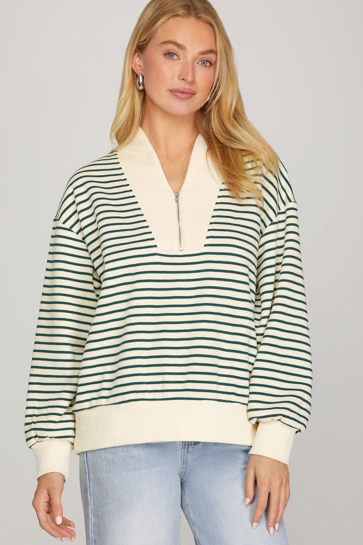Cozy Stride Half-Zip Sweatshirt
