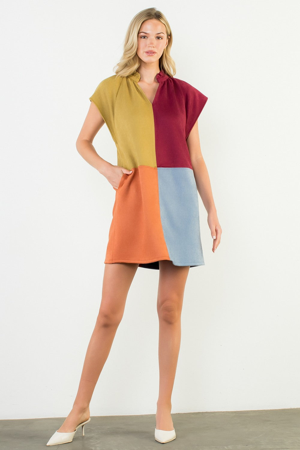 Color Pop Boxy Mini Dress