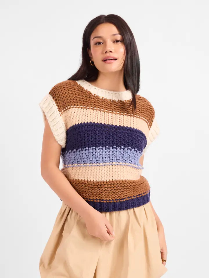 Bookmark Stripe Sweater Vest