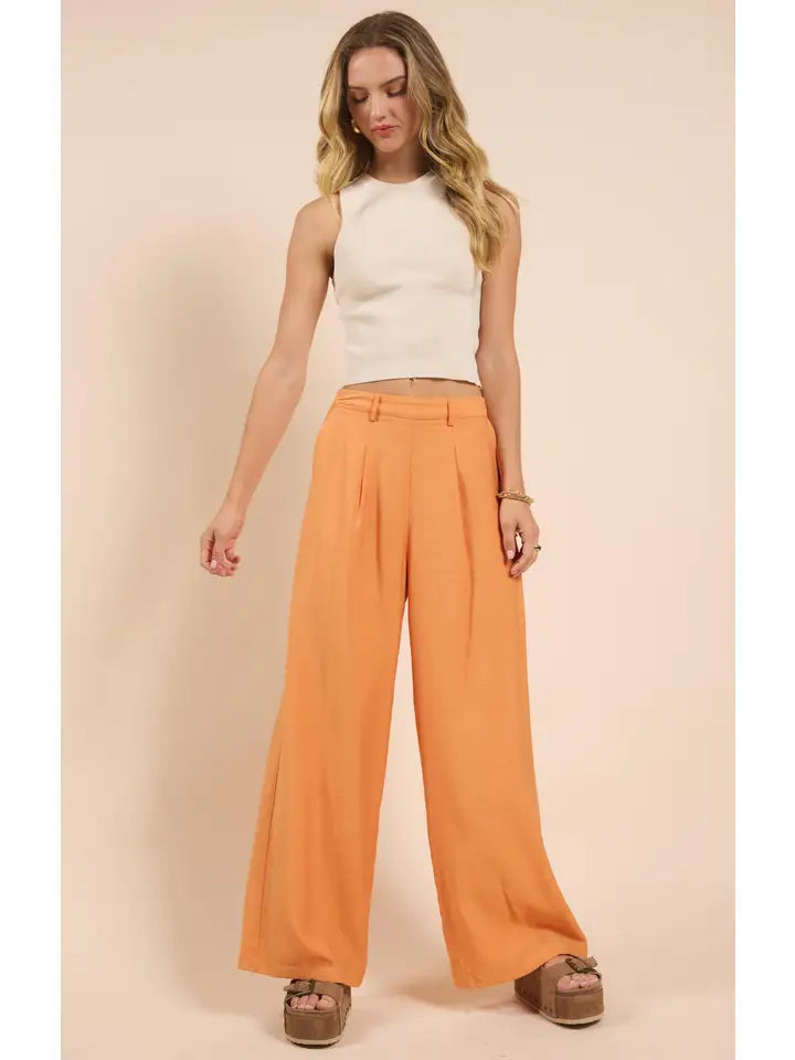 Saloon Front Pleated Pants