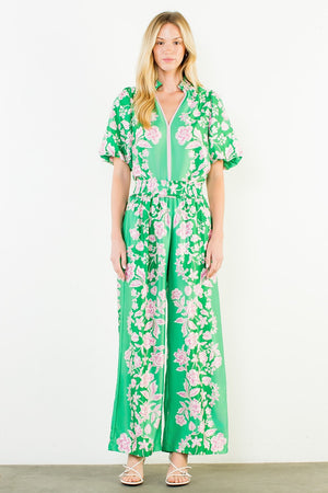 Garden Party Floral Wide Leg Pants