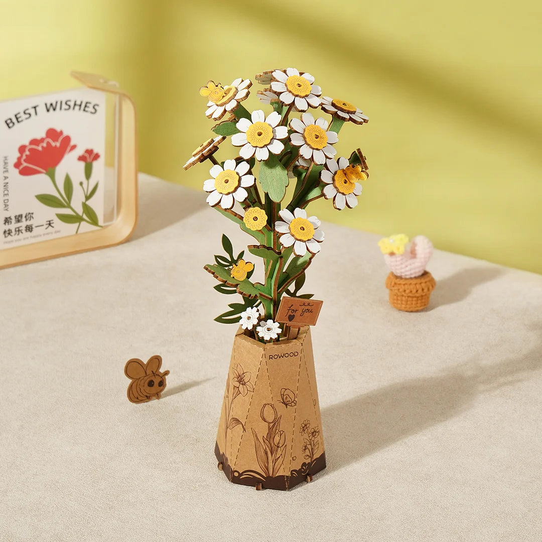 Rowood Chamomile 3D Wooden Puzzle