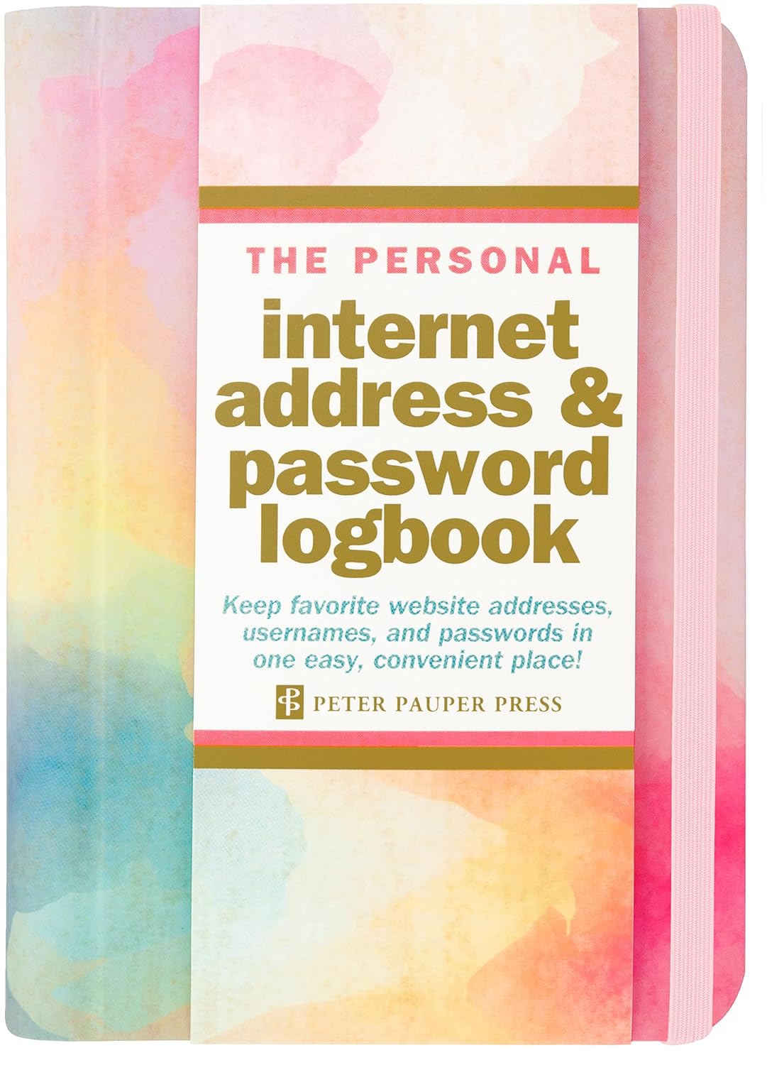Internet Address & Password Book: Watercolor Sunset