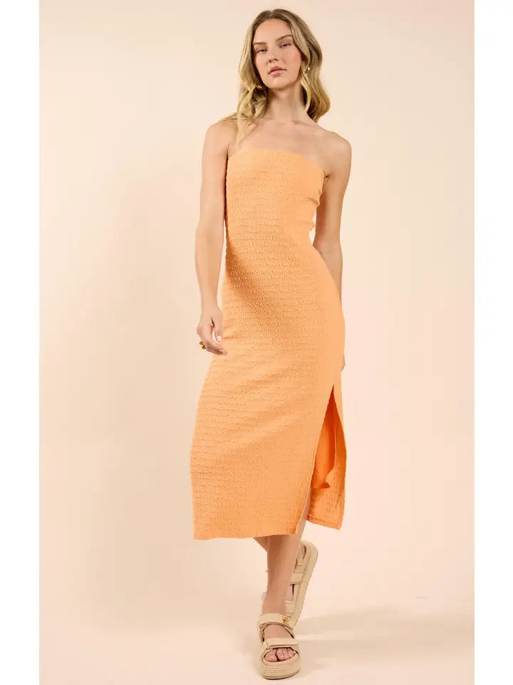 Howdy Honey Textured Tube Dress