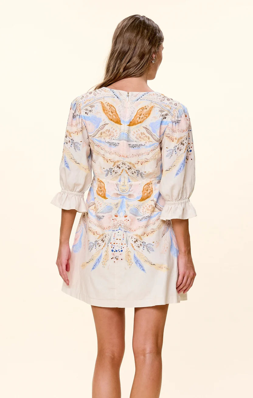 Cleobella Yasmin Mini Dress  goleta print 