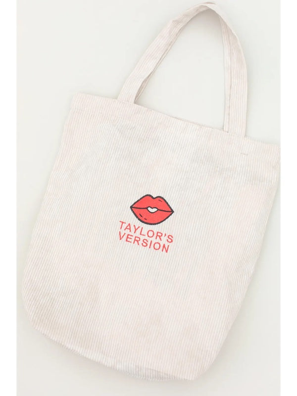 Taylor's Version Embroidered Corduroy Tote