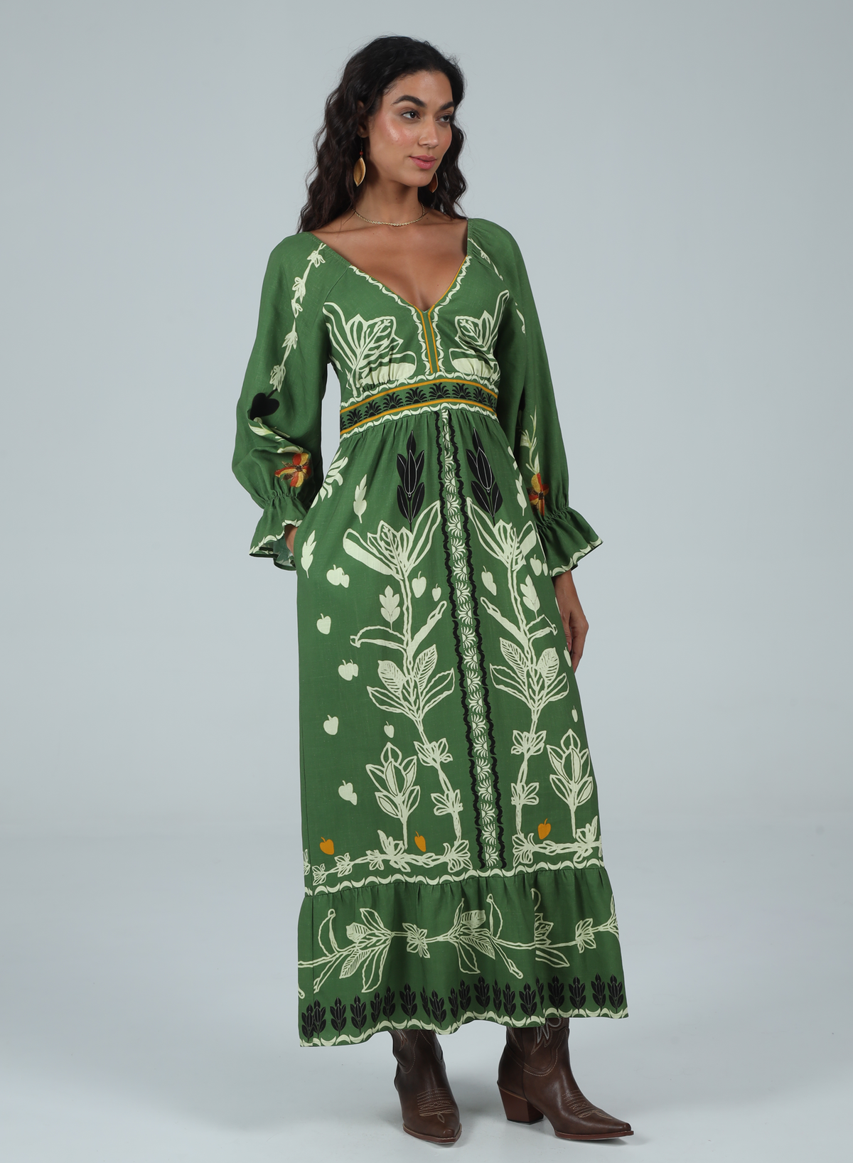 green holiday maxi dress Bohemia Summer Sage Green Holiday Beach Women Dresses 2022 A-Line / Princess Off-The-Shoulder Short Sleeve Backless Floor-Length / Long Maxi Dresses