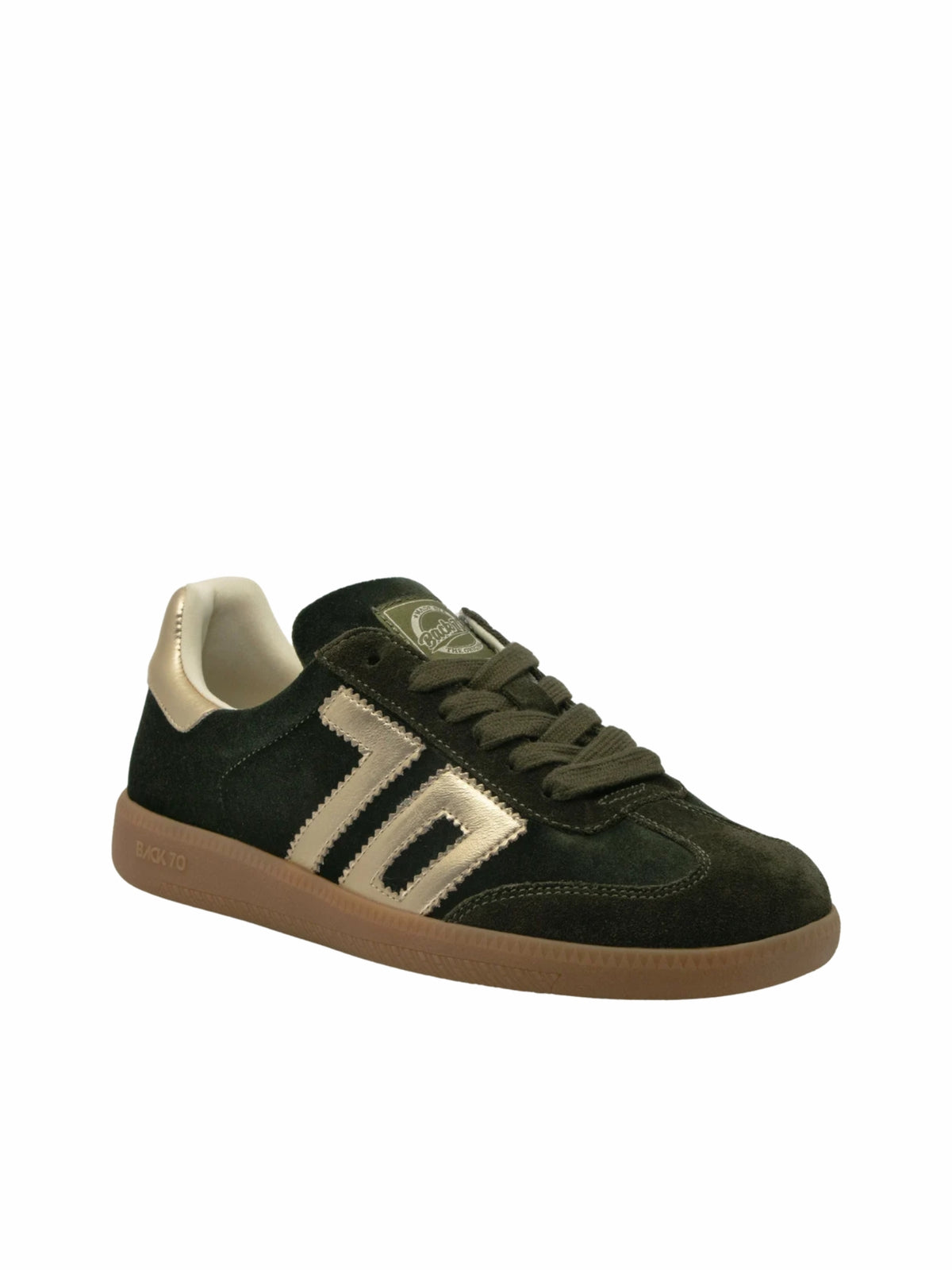 BACK 70 Cloud W26 Velvet Sneaker Olive Gold