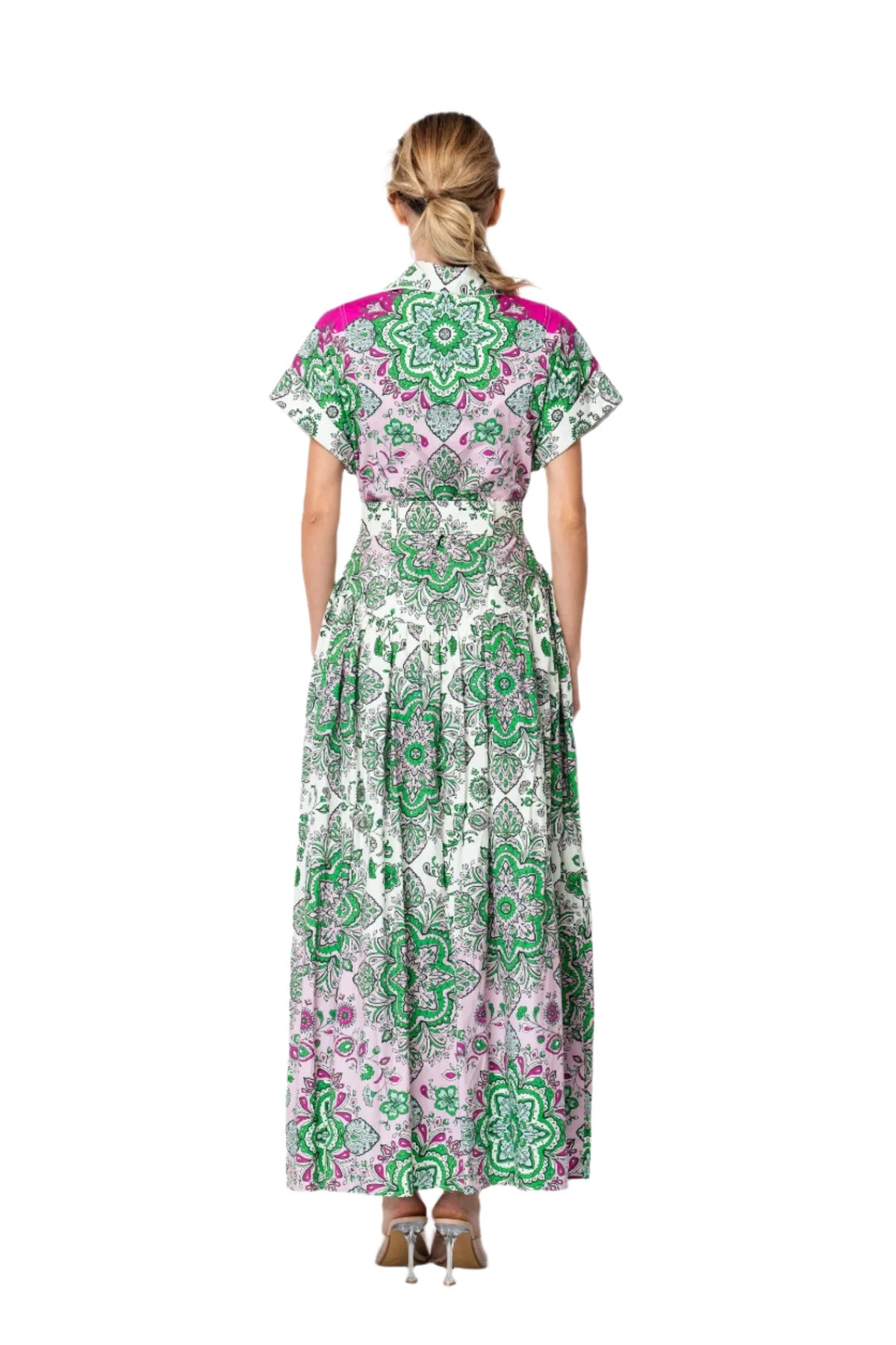 Ciebon Rosalyn Floral Midi Shirt Dress