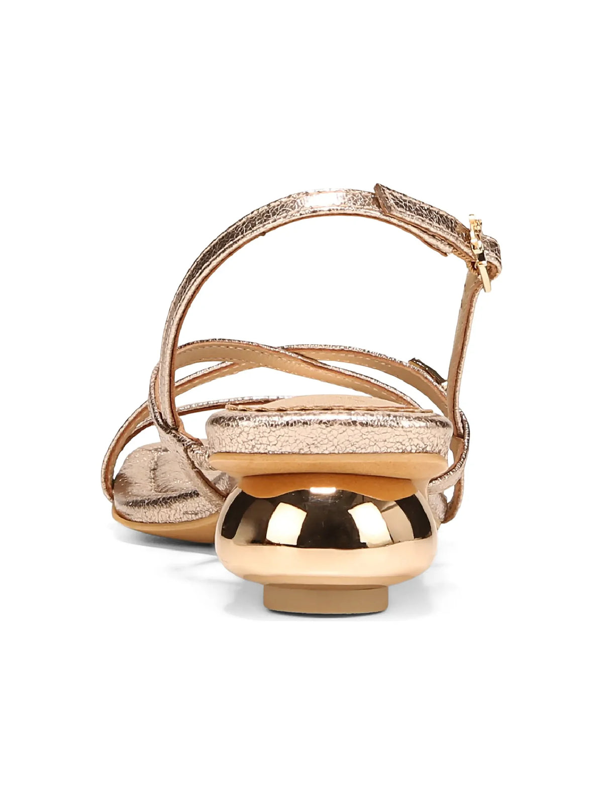 Circus NY by Sam Edelman Caia Ankle Strap Heeled Sandal Soft Gold Faux Leather