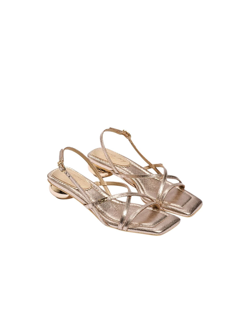 Circus NY by Sam Edelman Caia Ankle Strap Heeled Sandal soft gold 