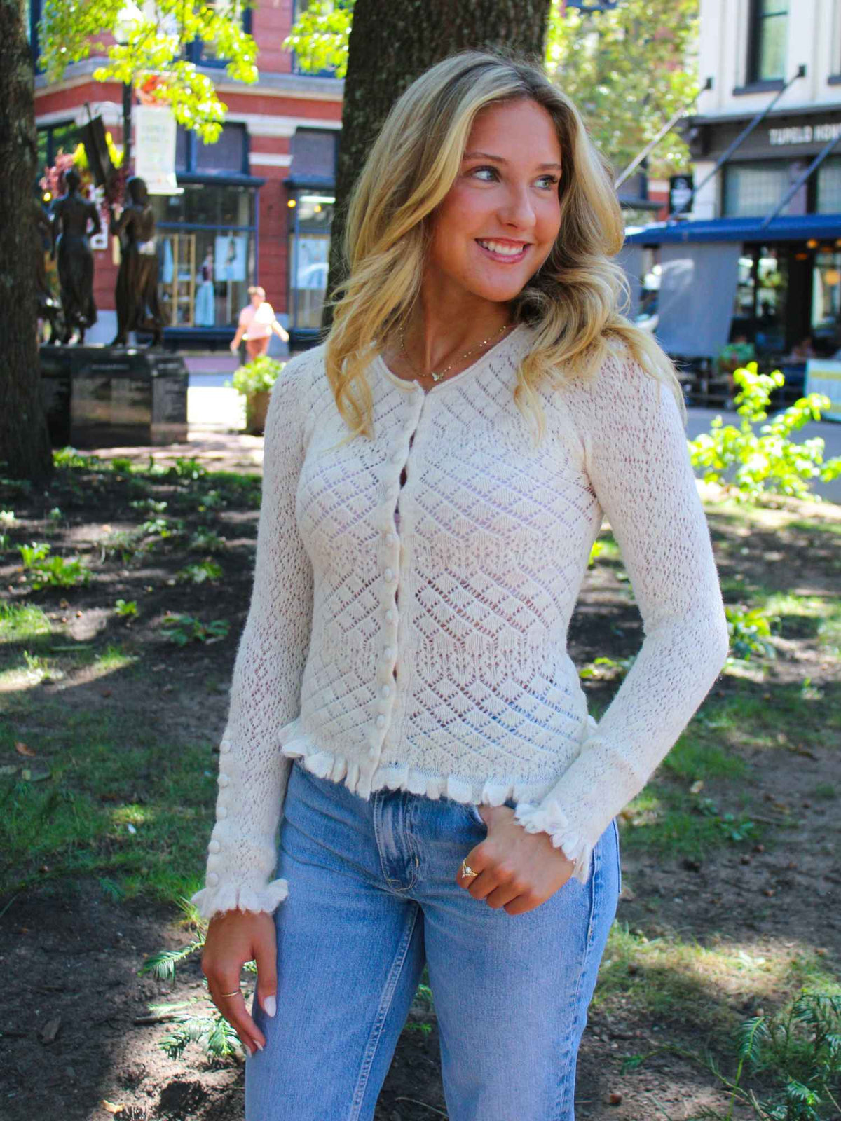Free People Love SoftSpun Long Sleeve Cardi