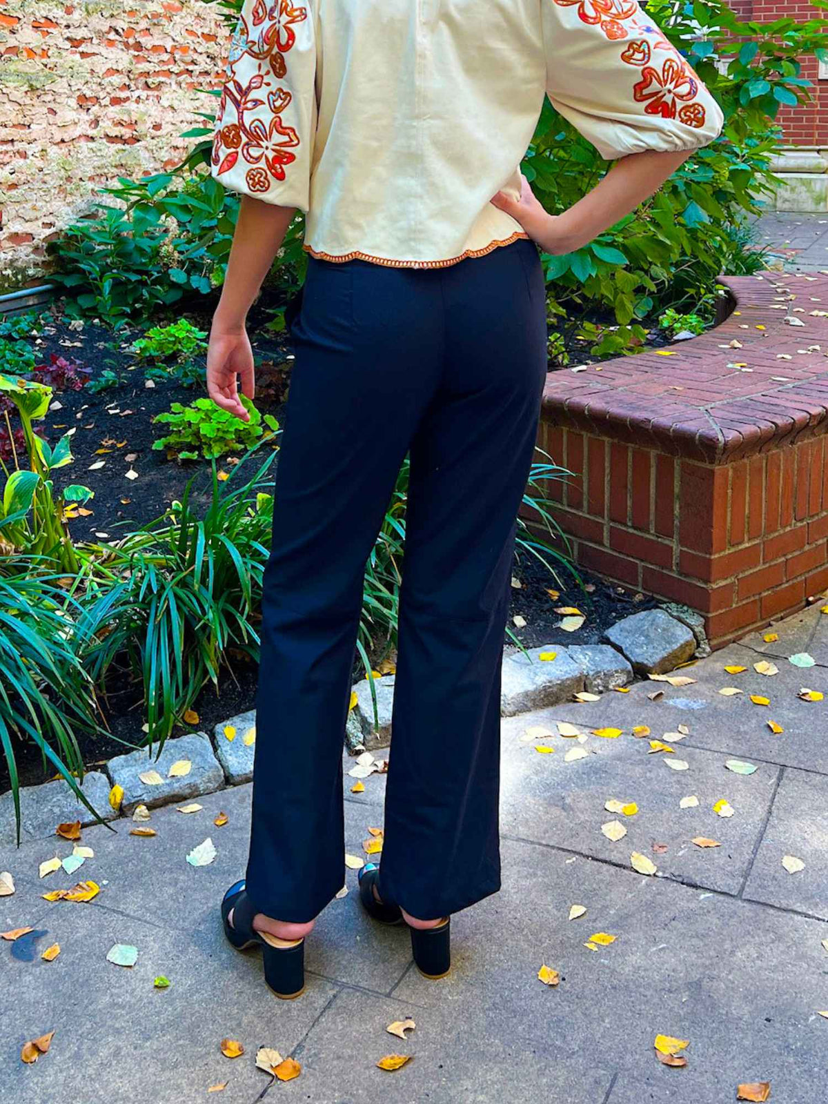 Free People Set On You Slim Solid Trousers