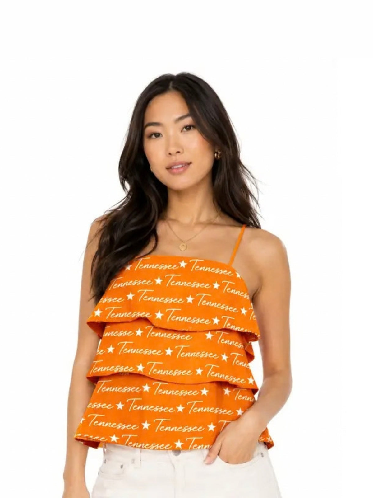 Tennessee Ruffle Tie Top