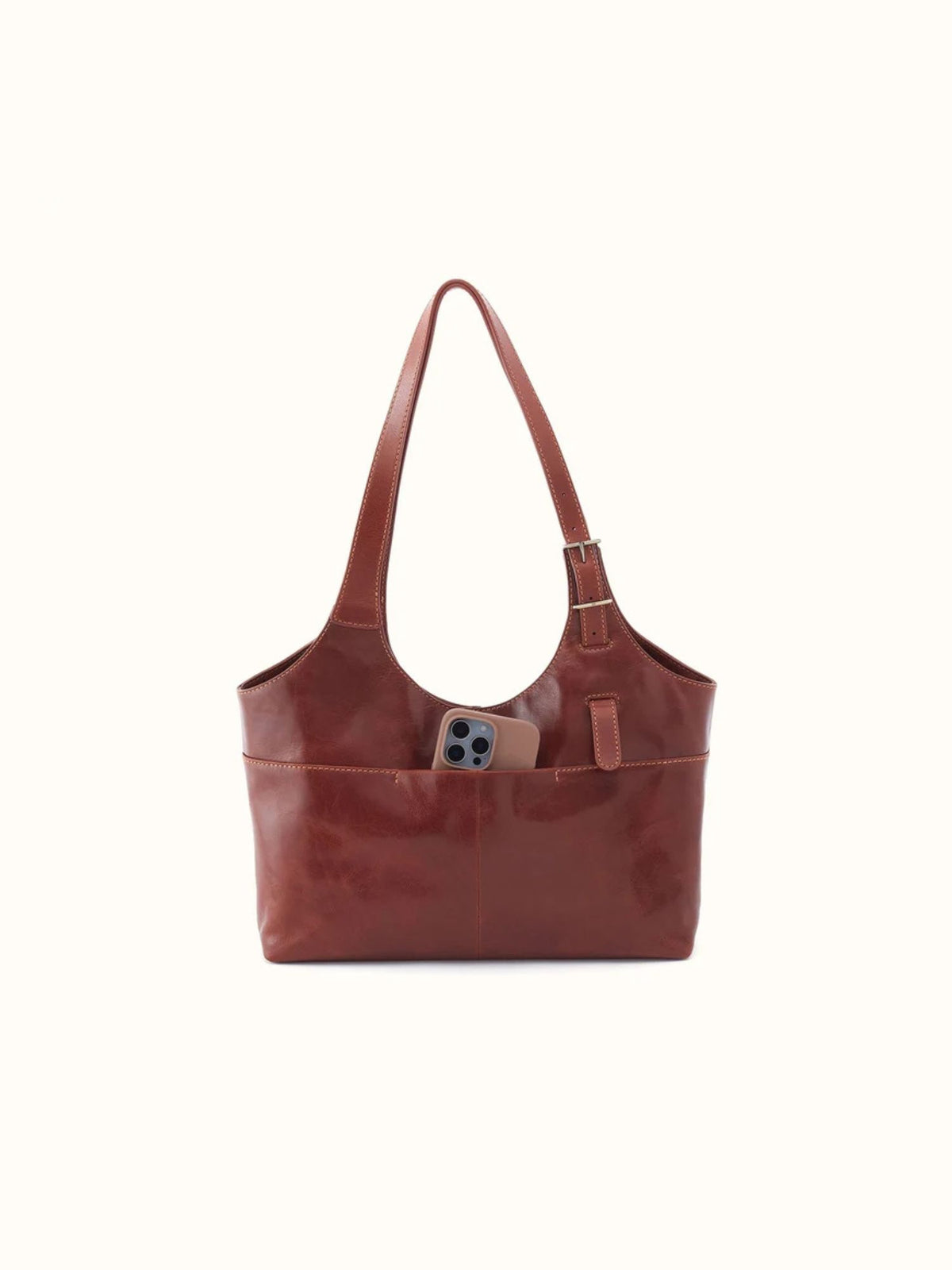 HOBO Atlas Tote: Patina Leather pecan ridge