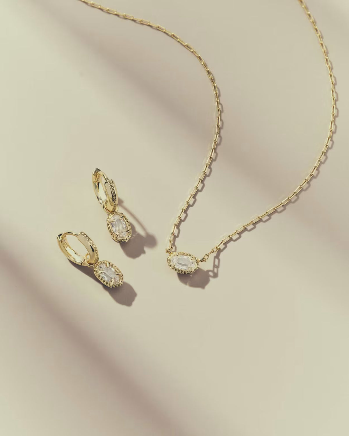 Kendra Scott Mini Ellie Luxe Gold Huggie Earrings