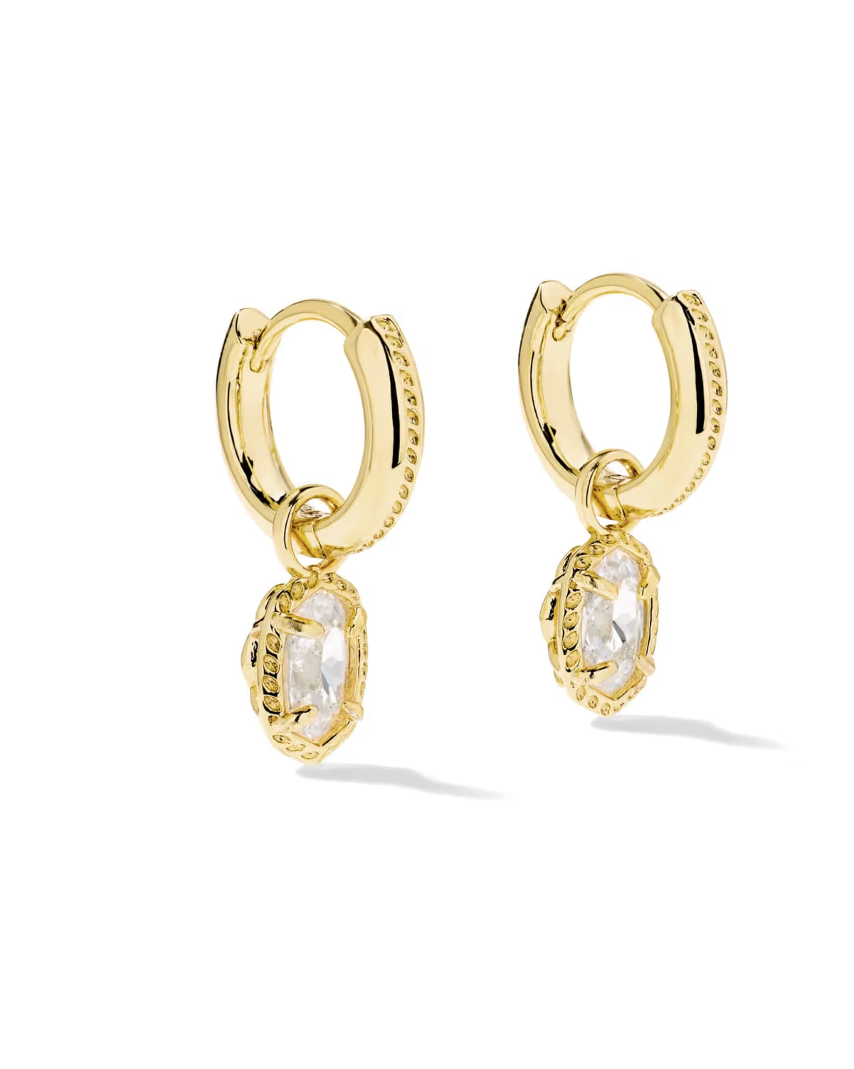 Kendra Scott Mini Ellie Luxe Gold Huggie Earrings