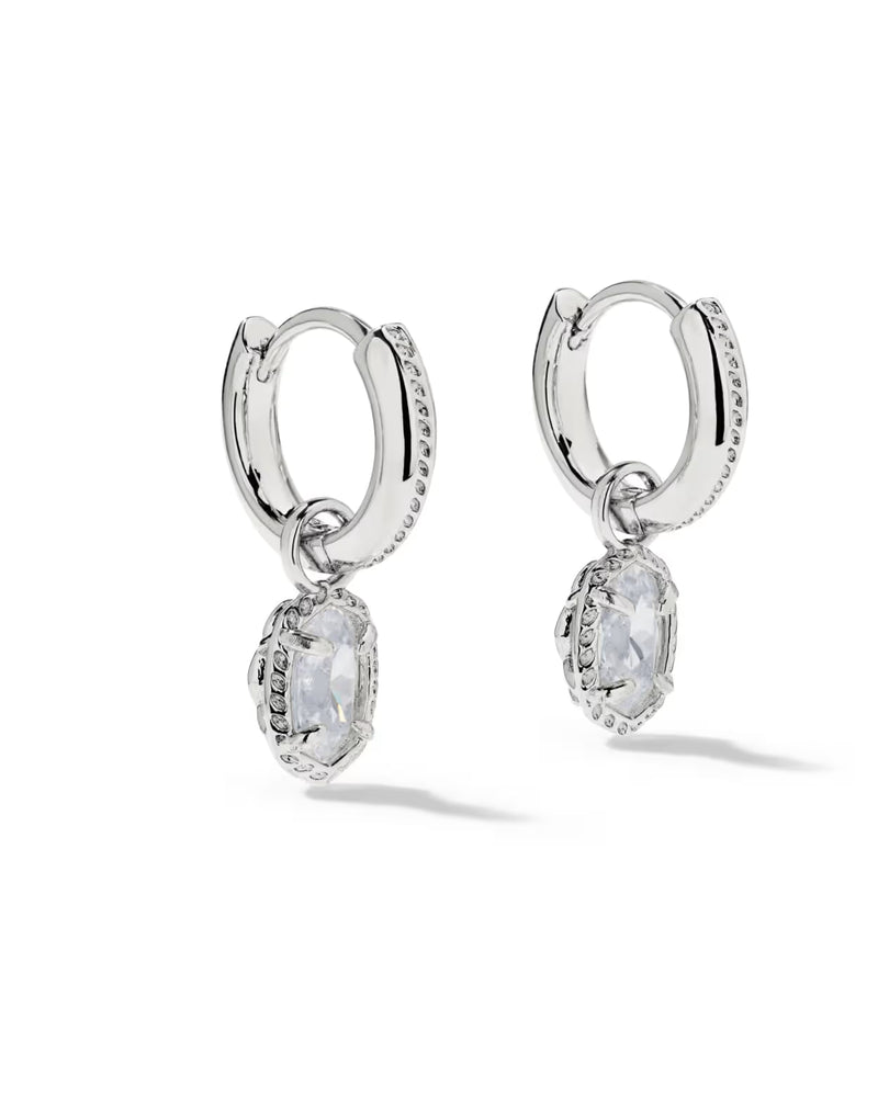 Kendra Scott Mini Ellie Silver Luxe Huggie Earrings
