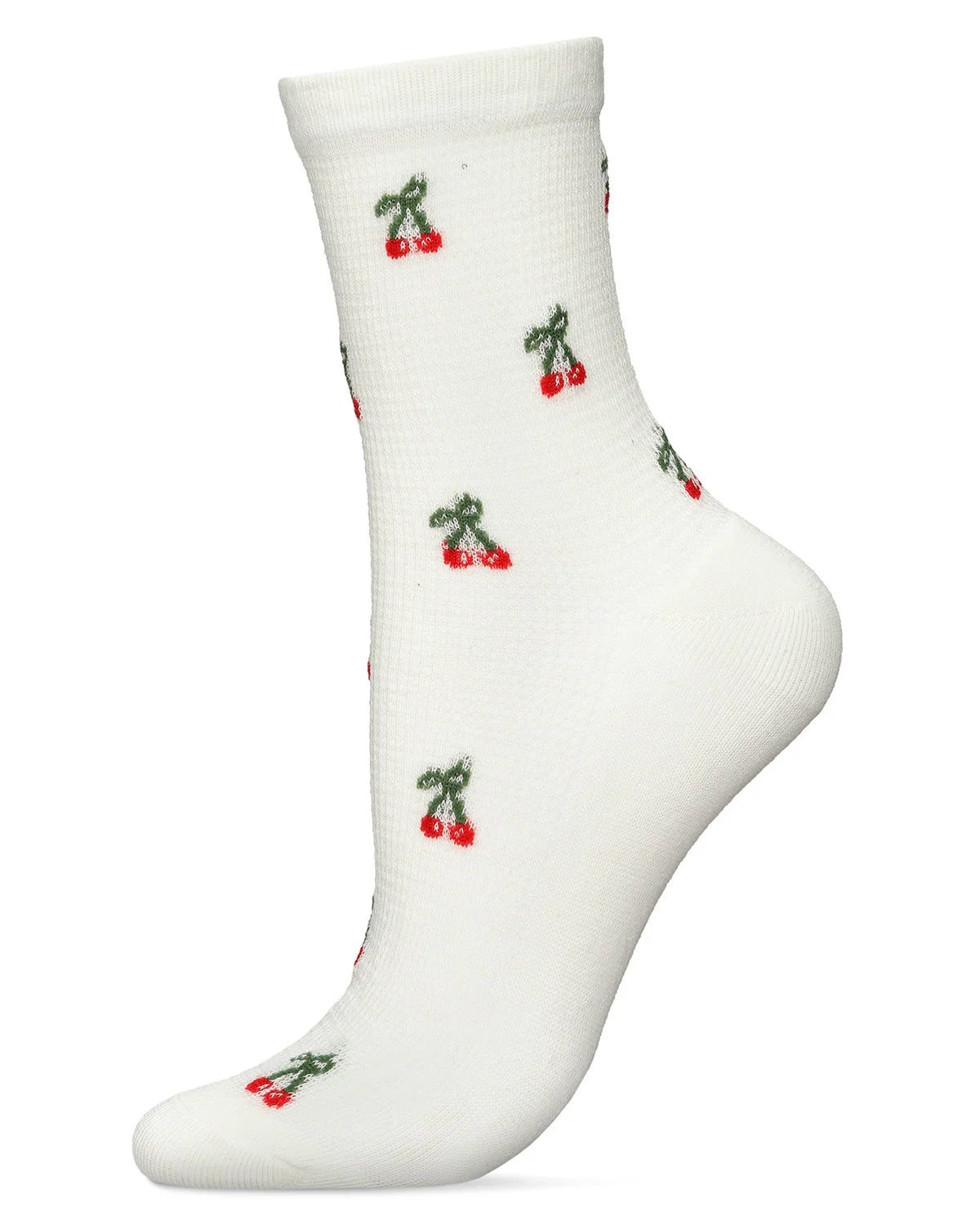 Cherrybomb Waffle Knit Anklet Socks