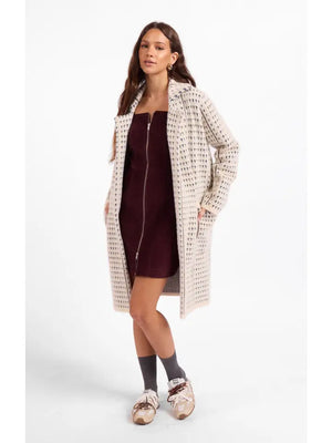 Marceau Houndstooth Coat