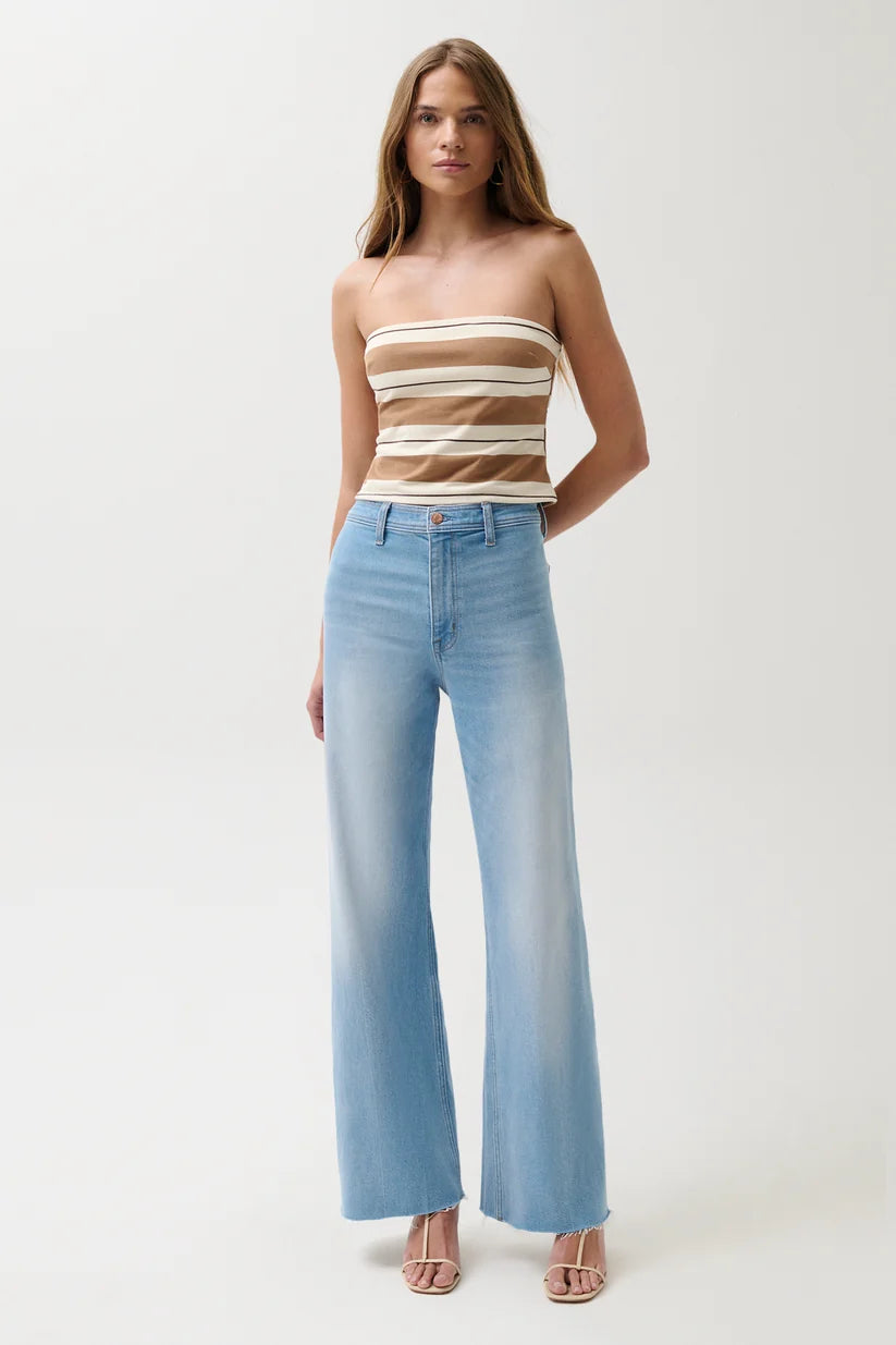 Pistola Penny High Rise Wide Leg Jean whisper