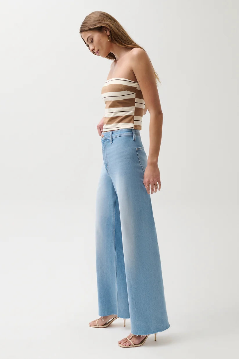 Pistola Penny High Rise Wide Leg Jean whisper
