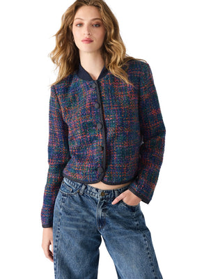 Steve Madden Carlene Tweed Button Jacket