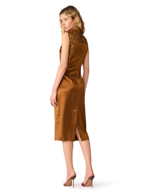 Steve Madden Maribella Midi Dress Burnt Caramel