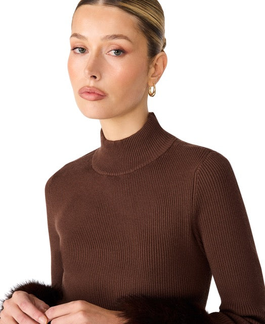 Steve Madden Riello Mini Dress Dark Espresso