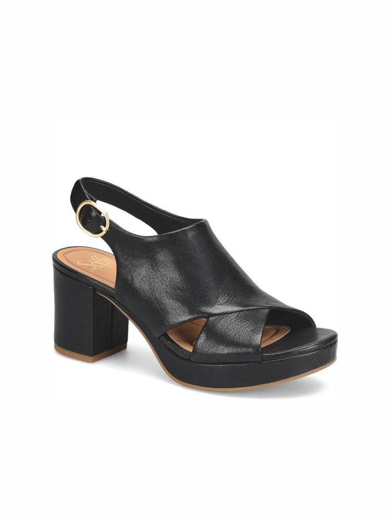 Söfft Liv Platform Slingback Sandal black 
