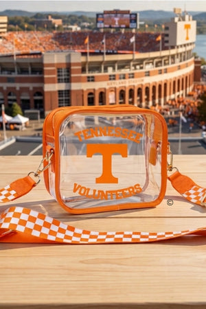 Tennessee Volunteers Orange Clear Crossbody Bag
