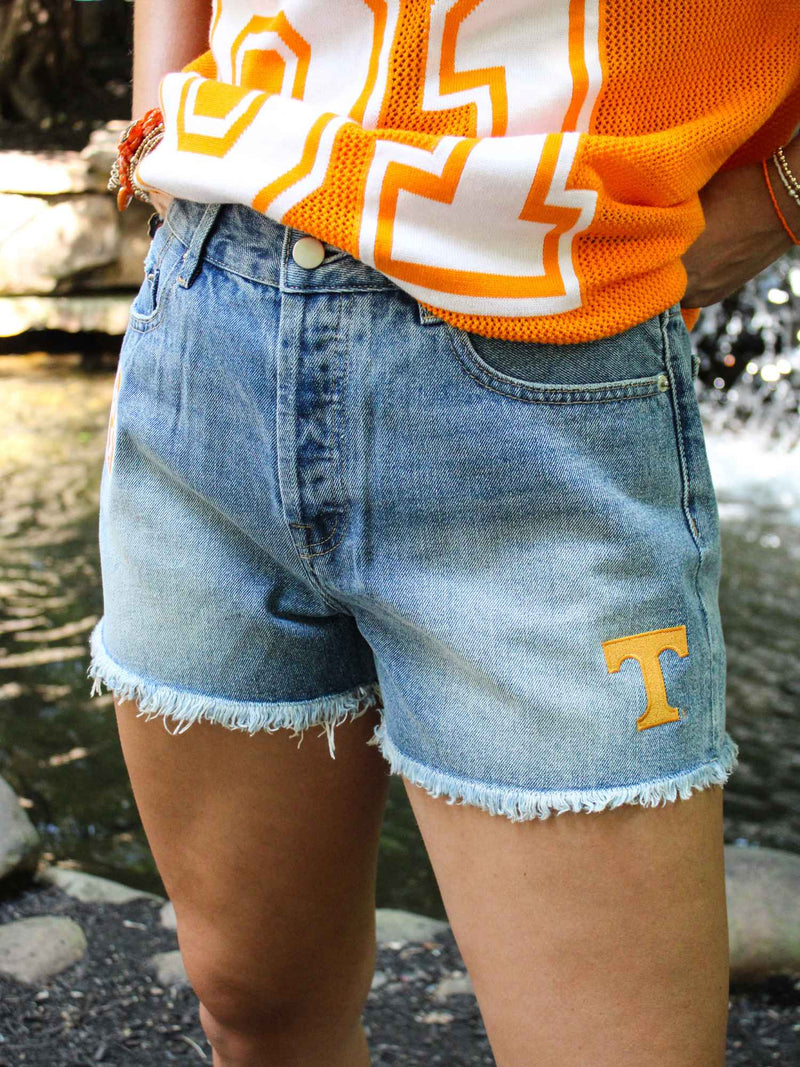 Tennessee Denim Patch Shorts