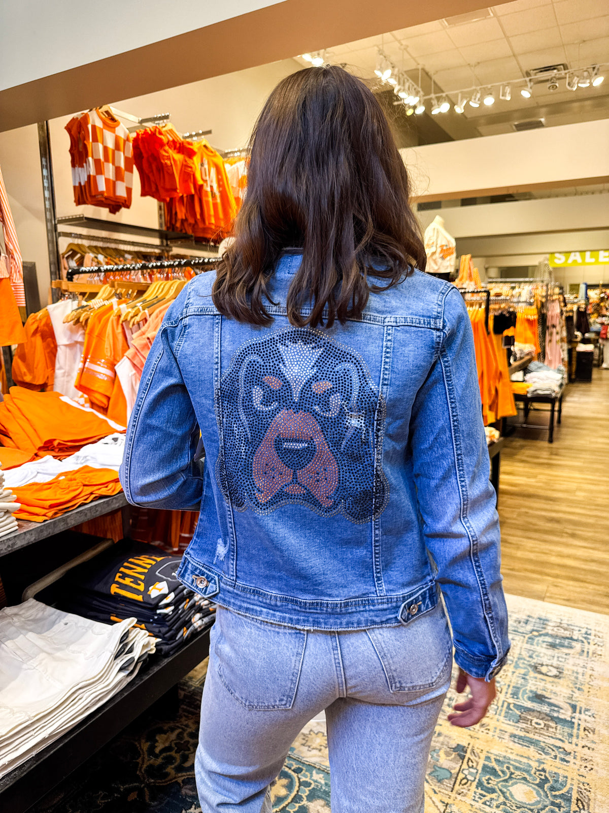 Tennessee Volunteers Smokey Denim Jacket Light Blue