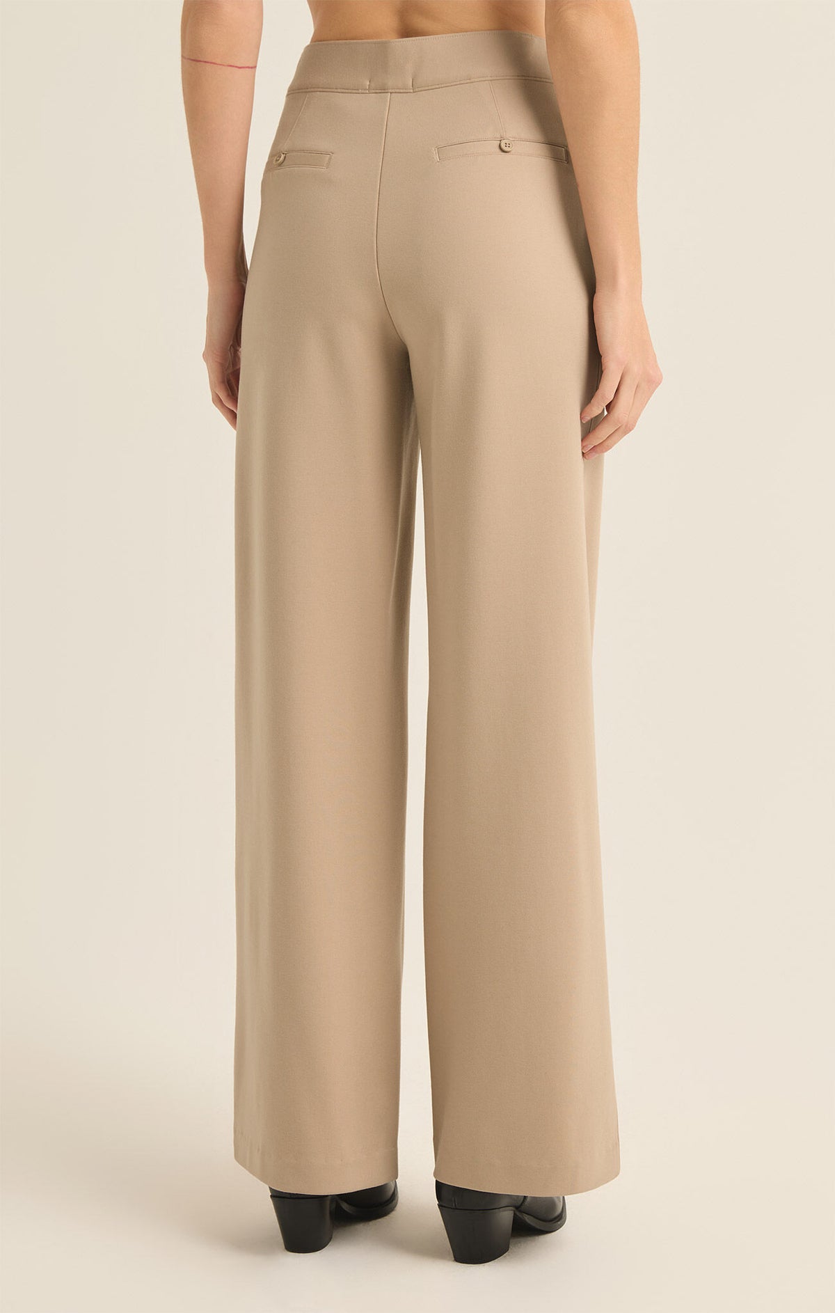 zsupply do it all trouser pant in putty-back