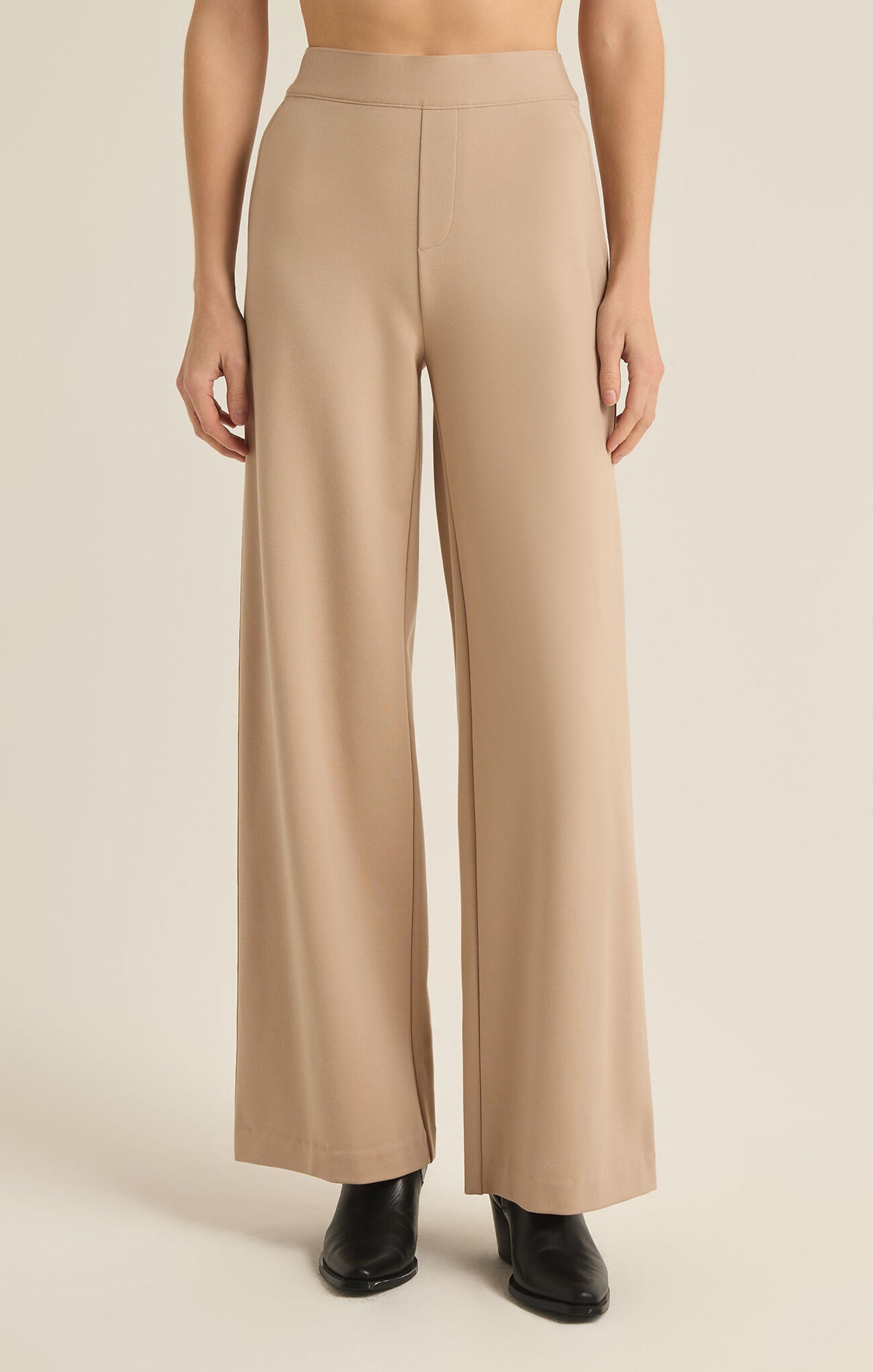 zsupply do it all trouser pant in putty-front