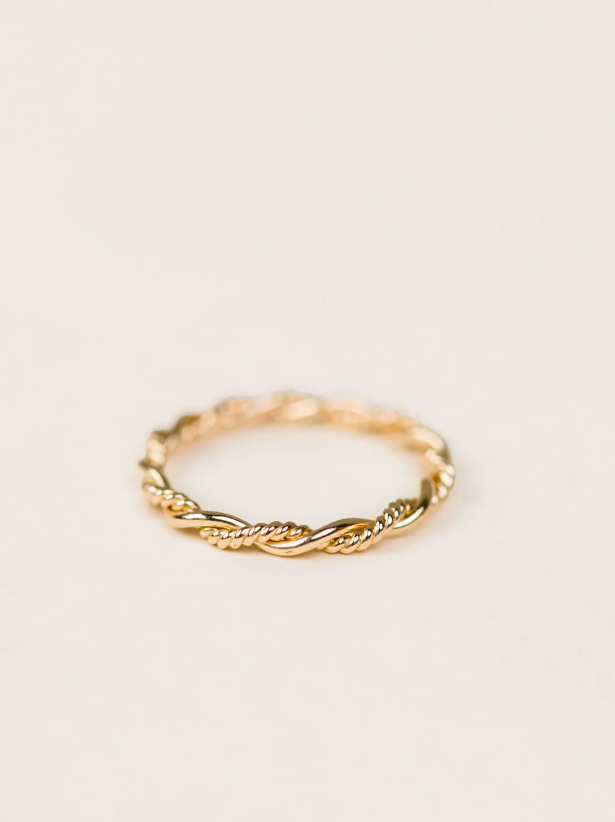 ABLE Gold Braided Twist Ring