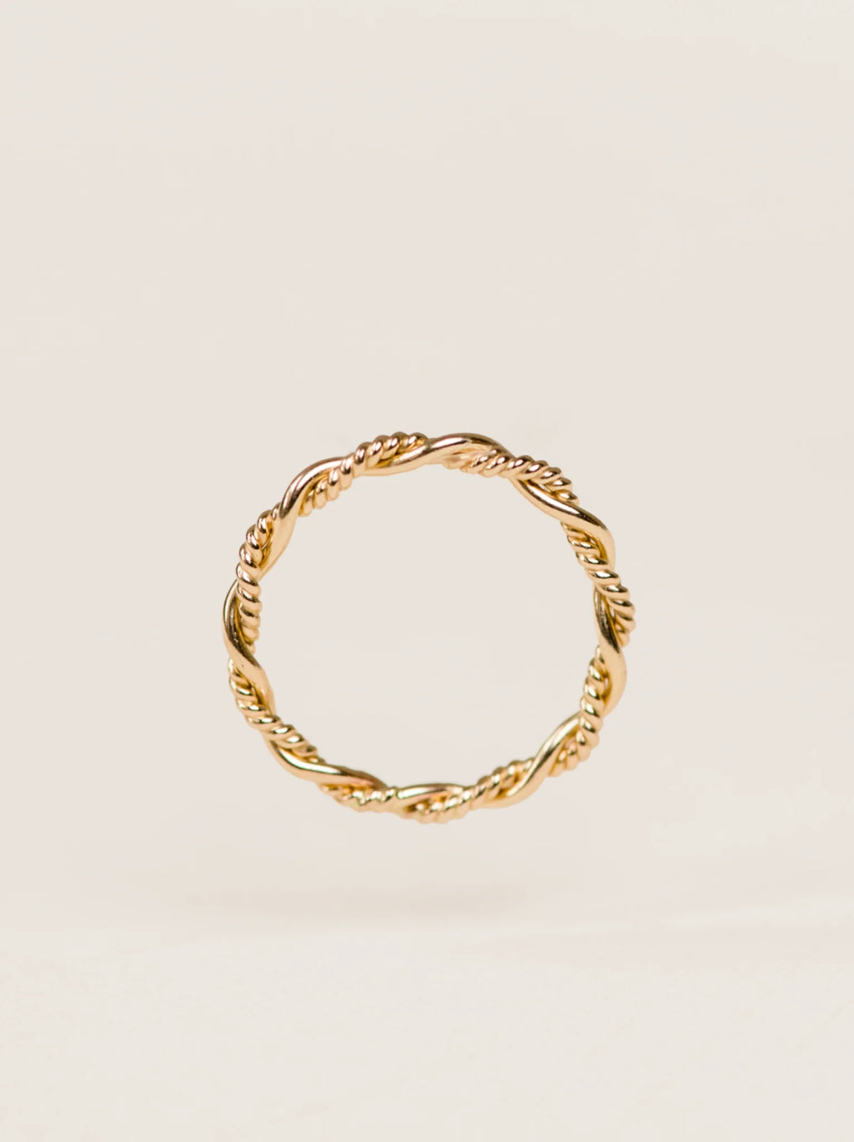 ABLE Gold Braided Twist Ring