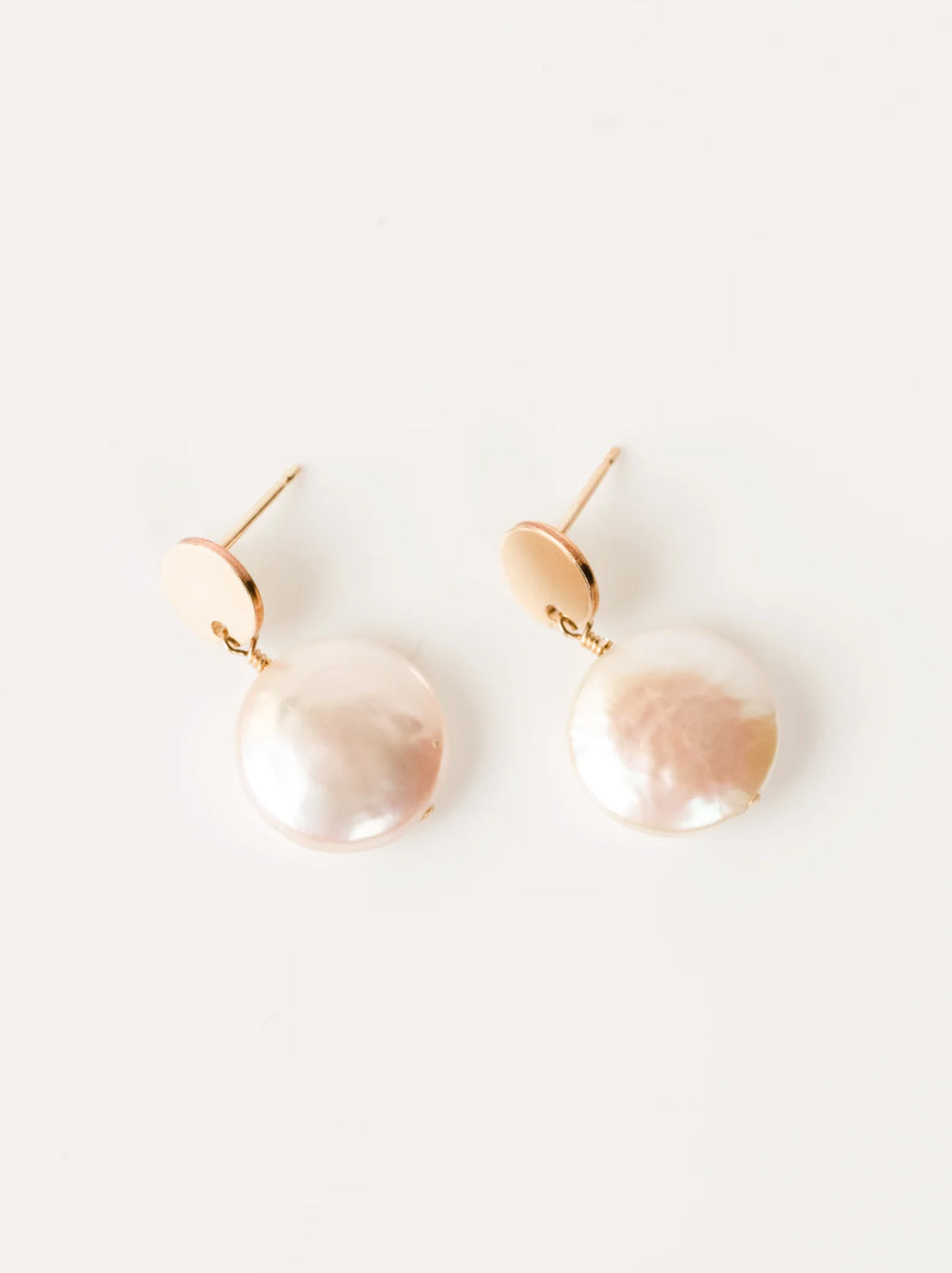 ABLE Coin Pearl Drop Earrings