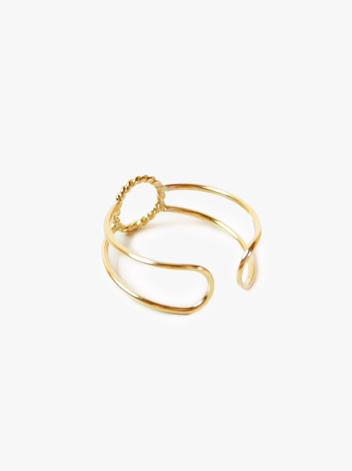 ABLE Gold Lasso Open Ring