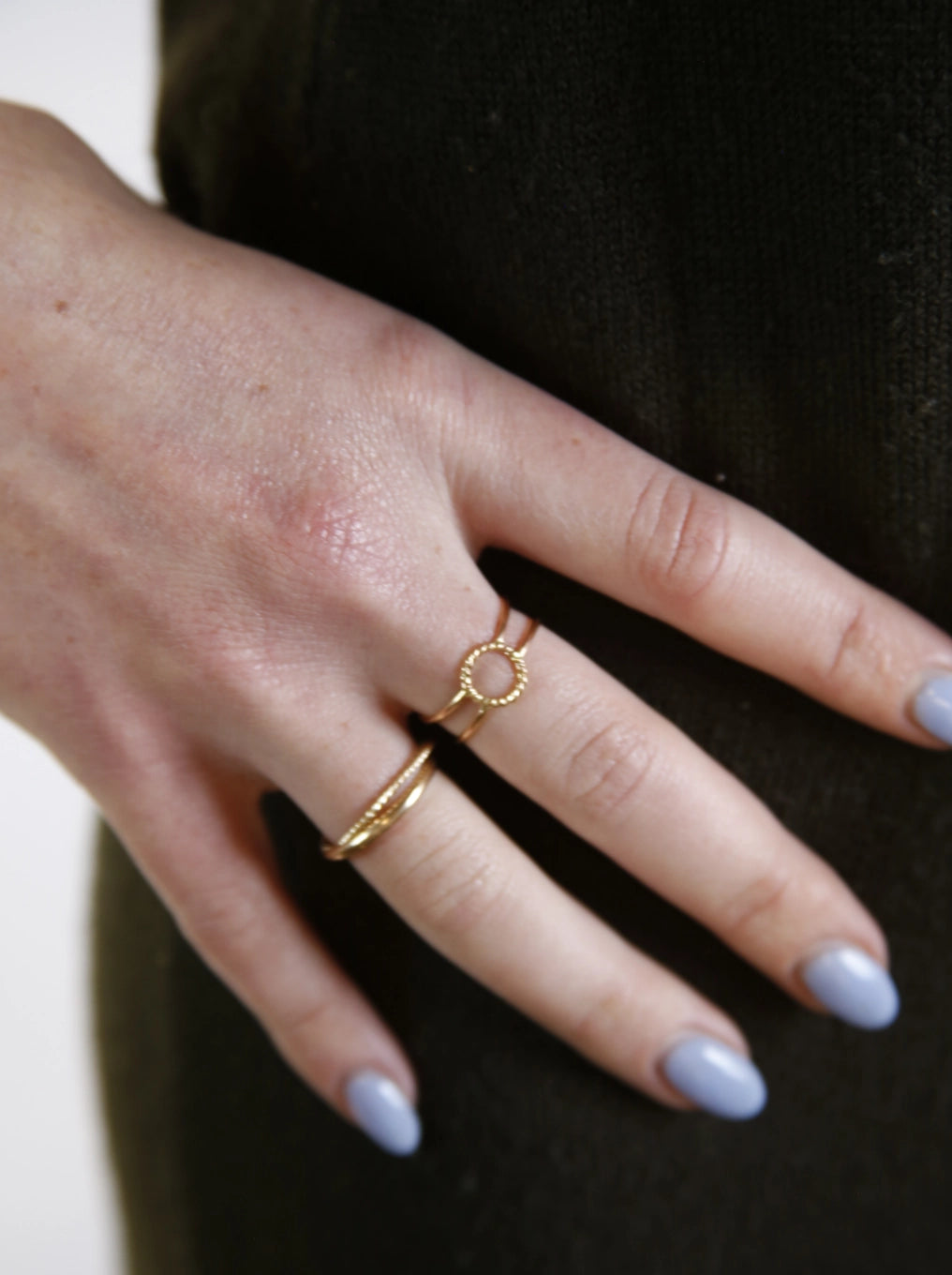 ABLE Gold Lasso Open Ring