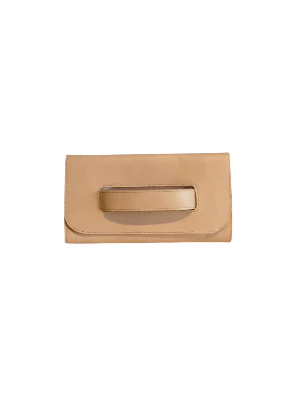 ABLE mare handle clutch in pebble leather