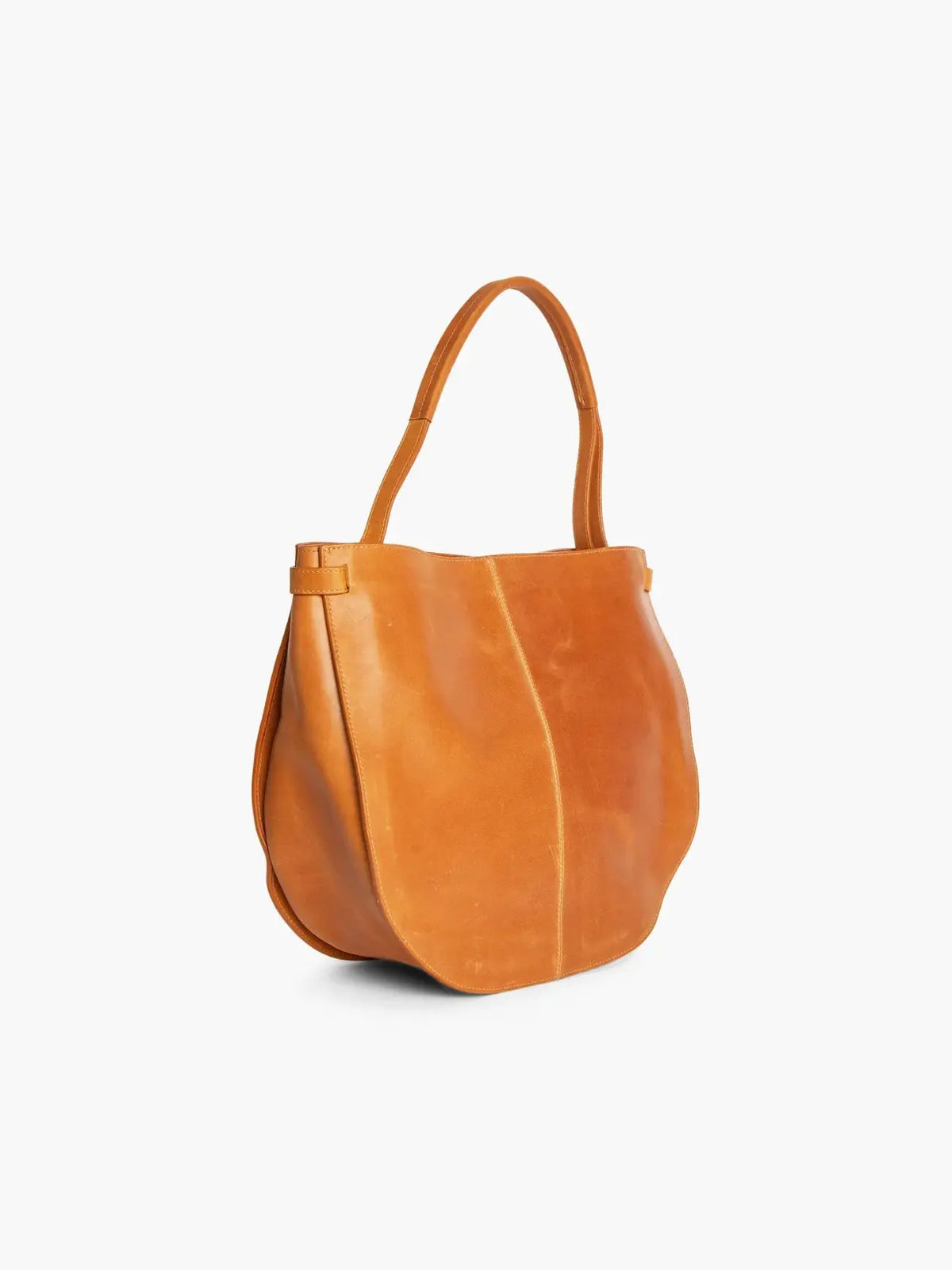 ABLE Nara Leather Tote Bag Cognac