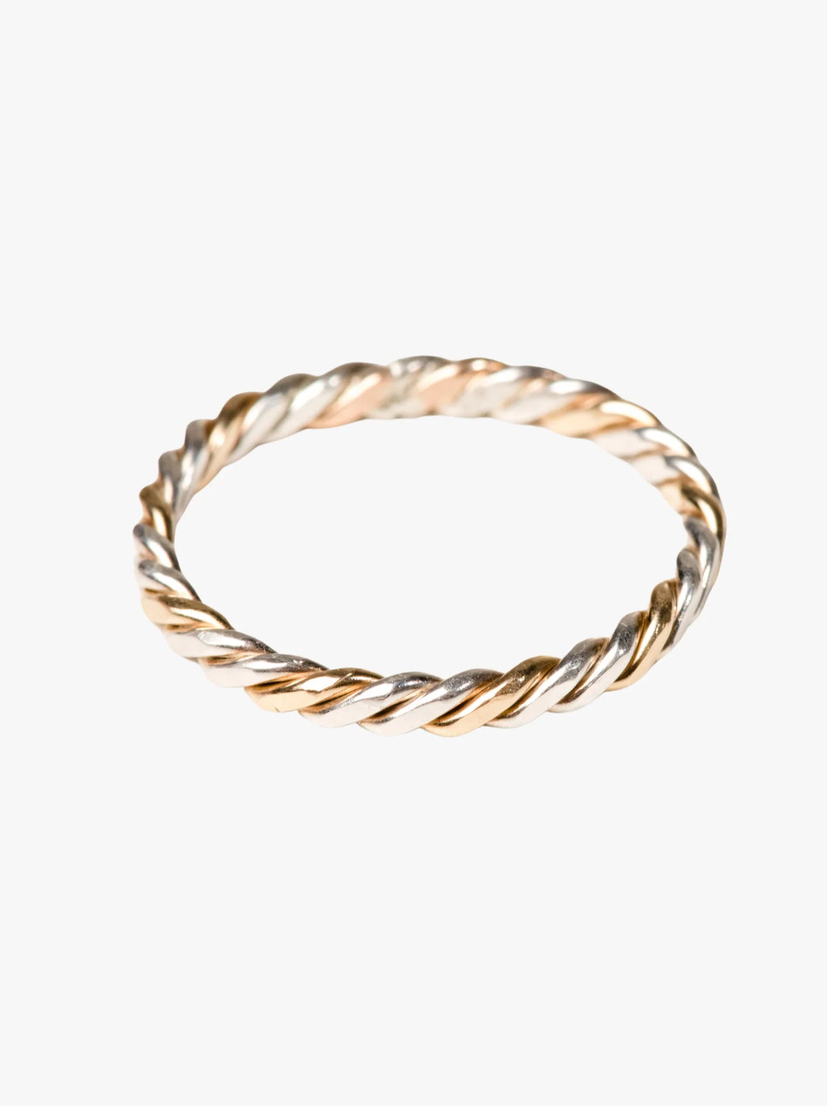 ABLE Two-Tone Gold & Silver Twist Ring