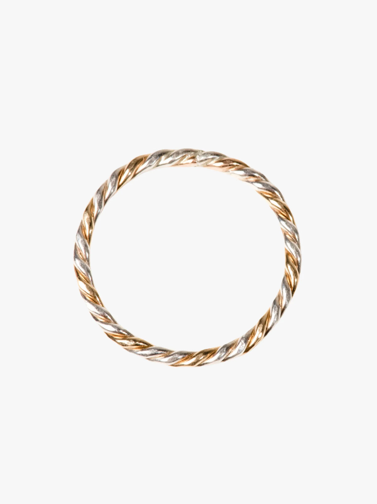 ABLE Two-Tone Gold & Silver Twist Ring