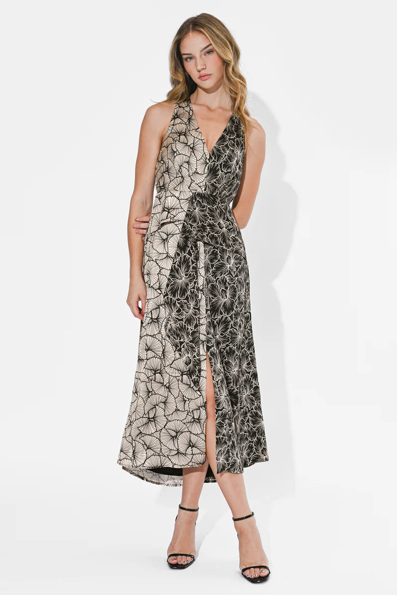 Adelyn Rae Ainsley Twin Halter Maxi Dress