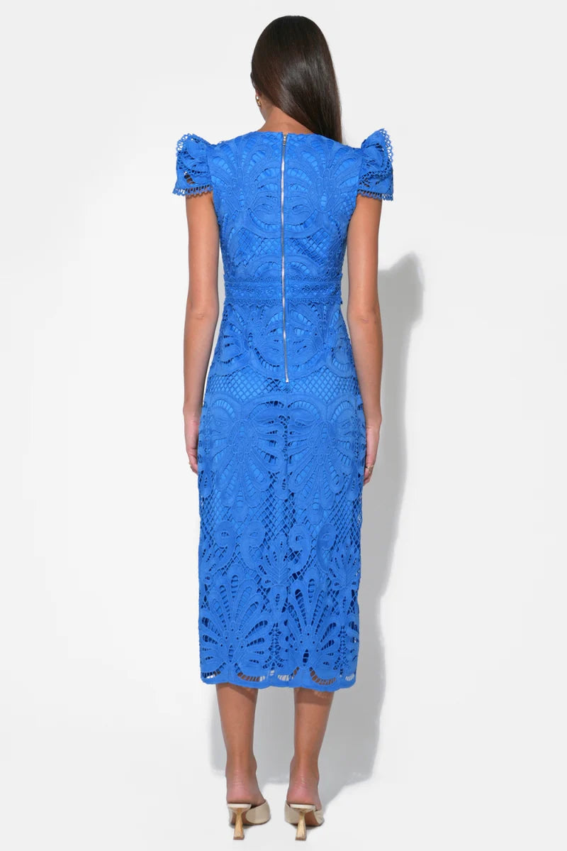 august sky scalloped lace midi dress Scalloped Lace Midi Dress (Women)